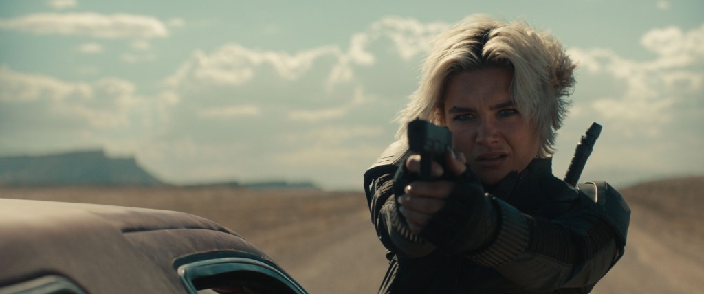 Florence Pugh as Yelena Belova in Marvel Studios' Thunderbolts*