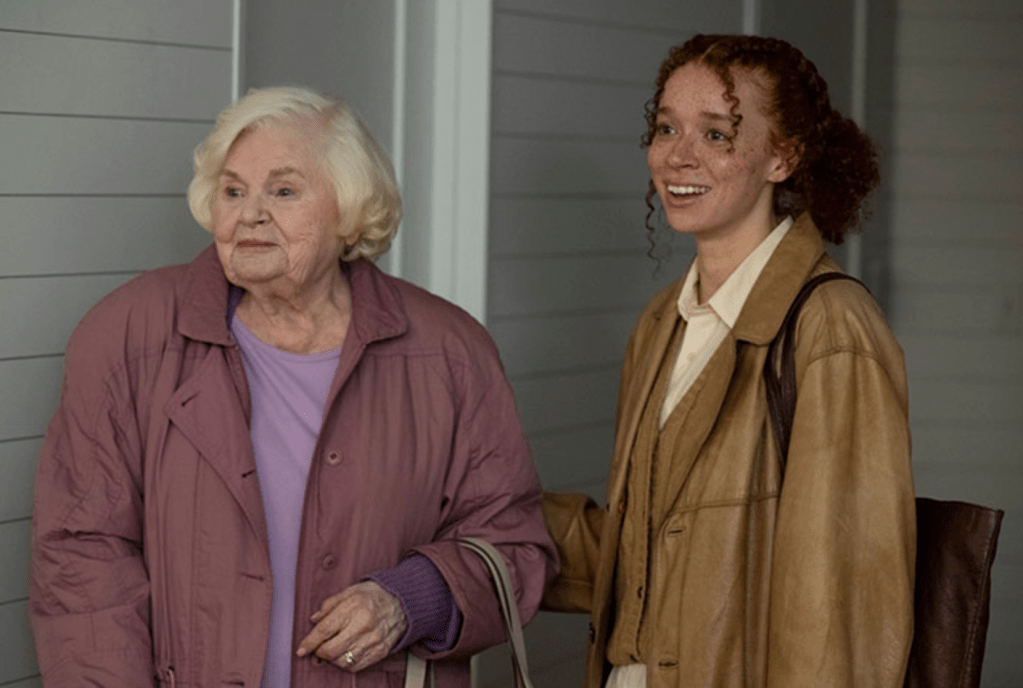 June Squibb as Eleanor and Erin Kellyman as Nina in Eleanor the Great.