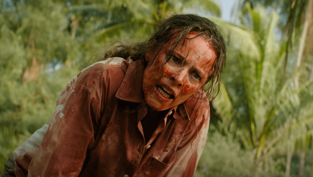 Rachel McAdams as Linda in Send Help. (Photo courtesy of 20th Century Studios)