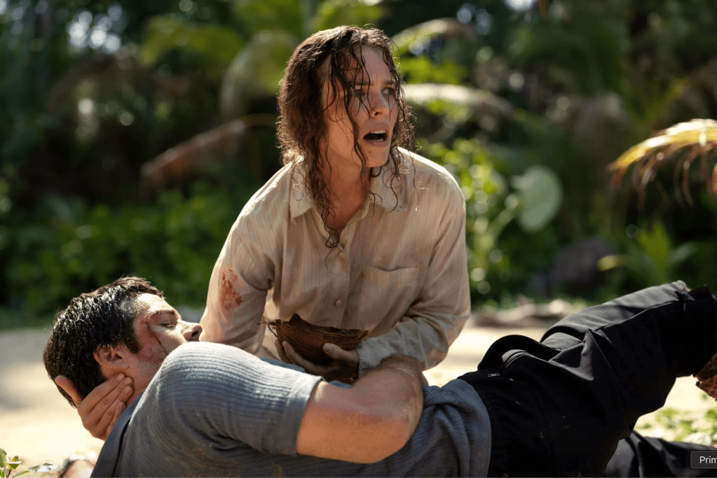 Rachel McAdams as Linda and Dylan O'Brien as Bradley in Send Help. (Photo courtesy of 20th Century Studios)