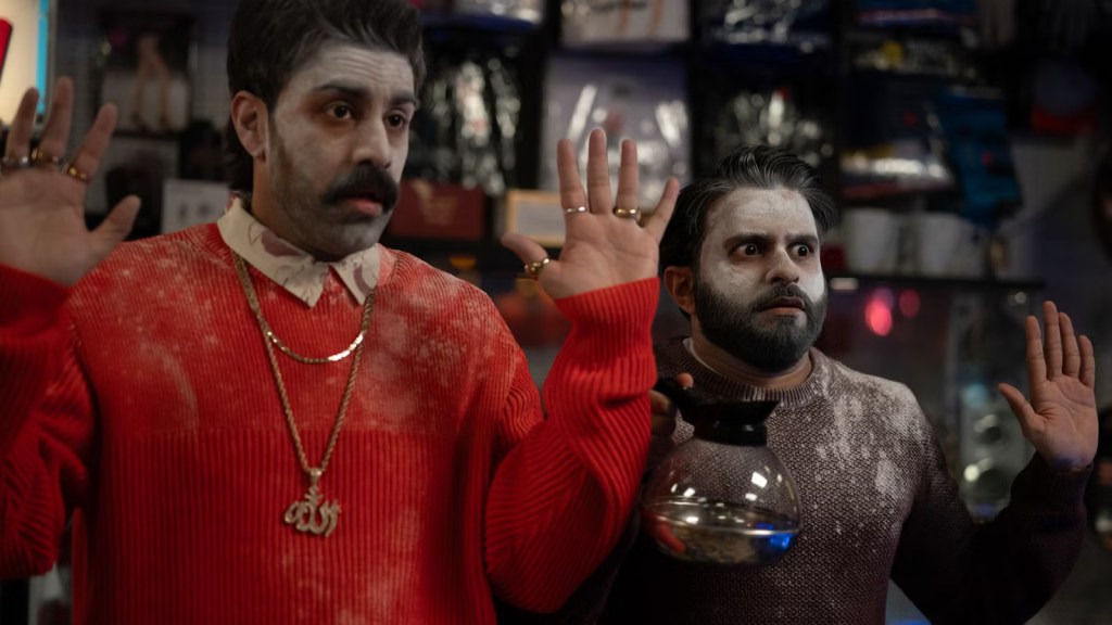Saagar Shaikh as Raj and Asif Ali as Mir in season 2 of Deli Boys. (Photo courtesy of Disney | Sandy Morris)