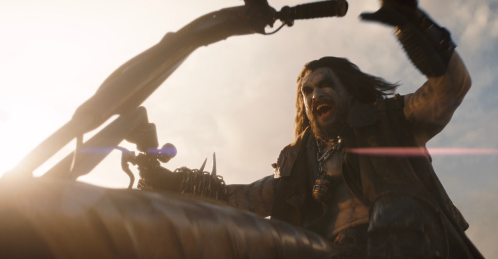 Jason Momoa as Lobo in Supergirl. (Photo courtesy of Warner Bros. Pictures | DC Studios)